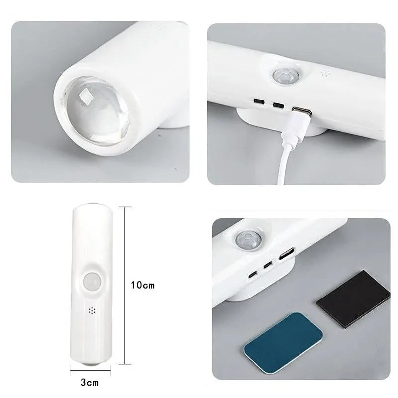 Smart RGB Gradient Night Light | Magnetic Motion Sensor Rechargeable Wall Lamp