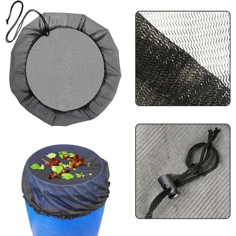 2/1pcs Mesh Cover Netting for Rain Barrels Water Collection Buckets Tank Raindrop Harvesting Tool Anti-Mosquito Water Protection