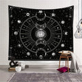 1pc Sun Moon Horoscope Divination Printed Tapestry Home DecorTapestry Wall Decor