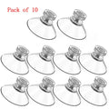 10 Pcs Clear Suction Cups PVC Vacuum Suction Cup Holder Plastic Suction Cups with Screws for Bathroom Kitchens Offices