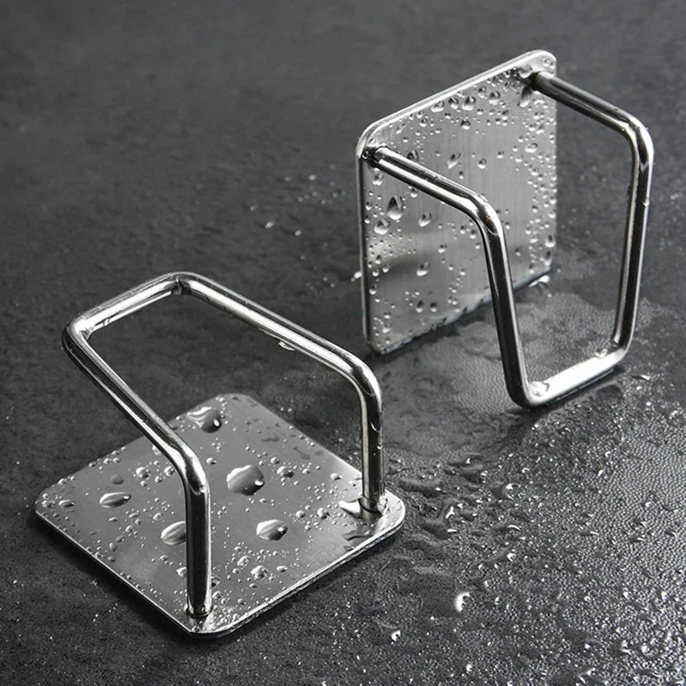 1-2PCS Stainless Steel Sponge Drain Rack Kitchen Sink Cloth Steel Wire Ball Sink Cover Storage Organizer 304 Material