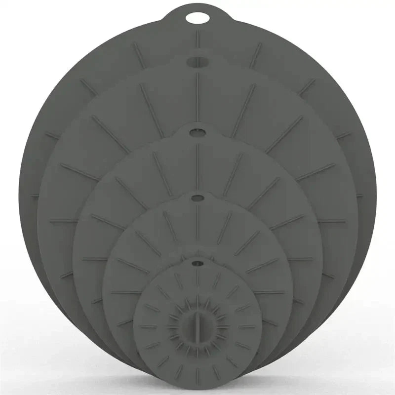 5pcs Environment-friendly Preservation Cover Food Ftorage Can Be Used For Refrigerators Microwave Ovens Spill Proof