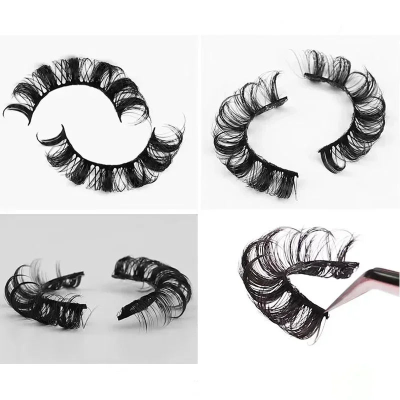 10Pairs 3D Mink Lashes Russian Strip Lash | Dramatic False Eyelashes for Full Volume Look