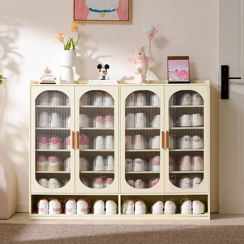 New shoe cabinet household multi-layer storage shoes dust-proof door porch floor large-capacity porch rack shoe rack