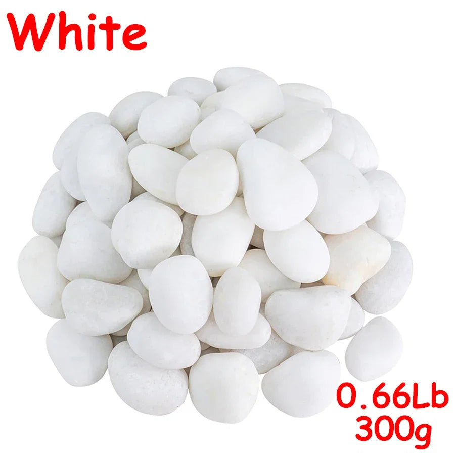 0.66Lb High Polished Natural Pebbles for Fish Tank Aquarium, Plant Vases, Courtyard Garden Landscape & Horticultural Decoration
