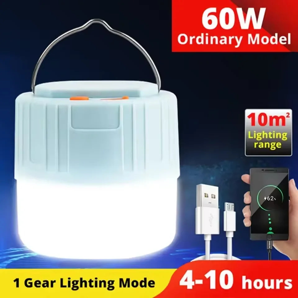 Outdoor Light Power Camping Lantern Tents Lamp 1200mah USB Rechargeable Portable Camping Light Outdoor Hiking Night Hanging Lamp