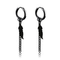 Punk Stainless Steel Stud Earrings Set | Unisex Hip Hop Piercing Jewelry