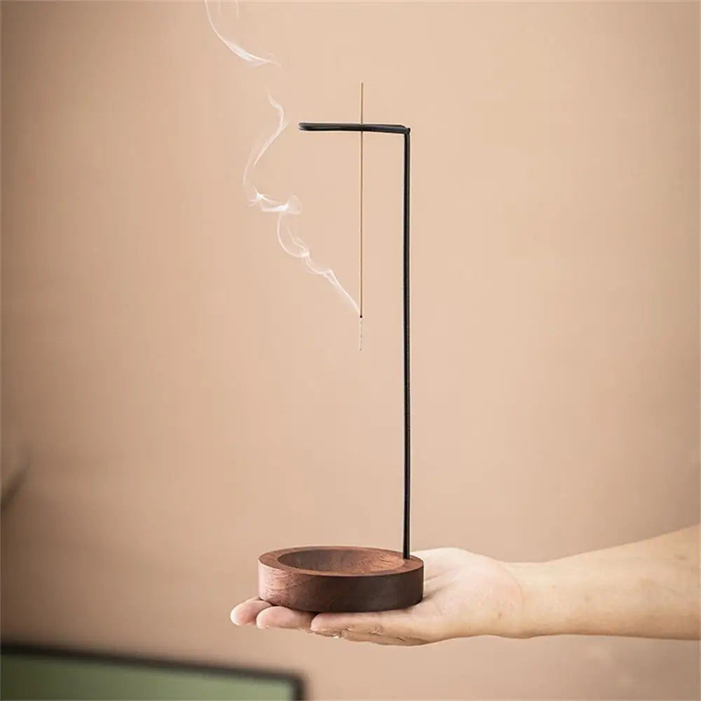 Wooden Upside Down Incense Burner | Anti-Ash Incense Stick Holder