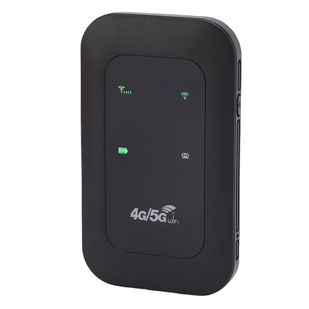 4G 5G WiFi Hotspot Supports 10 Connected Devices LTE Mobile Router for Travel 300Mbps High Speed SIM Card Slot Color LED Display