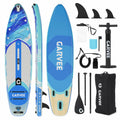 10.6 Ft Inflatable Stand Up Paddle Board 450LBS Capacity Wide SUP With Premium Accessories Camera Mount Non-Slip Deck Backpack