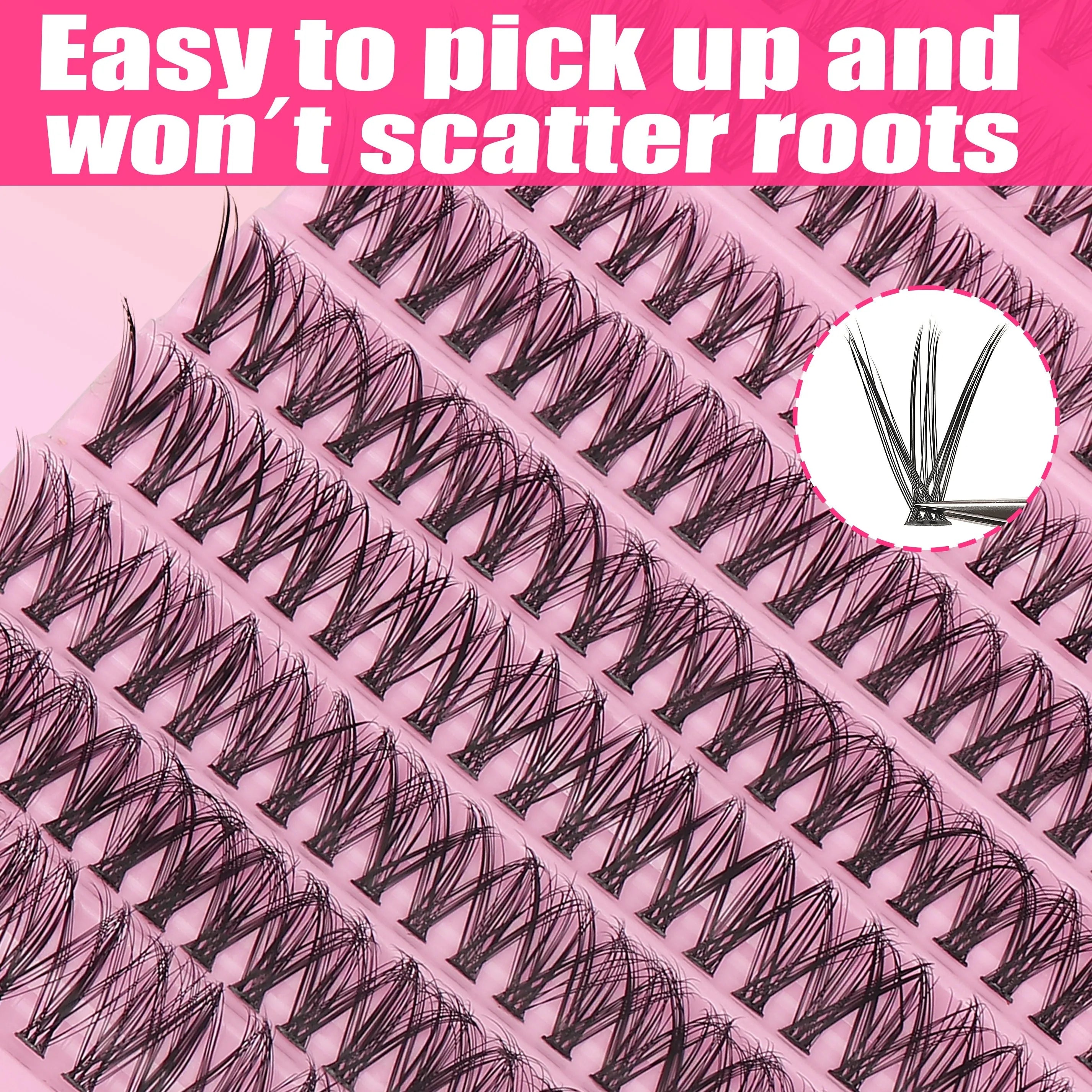200pcs 30D Cluster False Eyelashes Set | DIY Eyelash Extensions