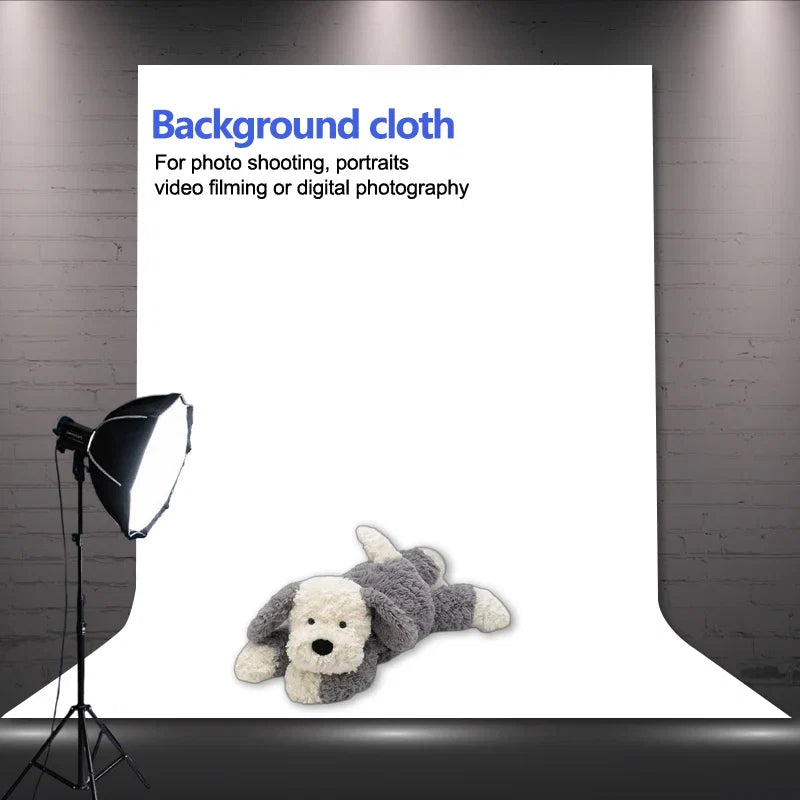 Thick white high-density background cloth, used for photo walls and studio photography (excluding brackets)