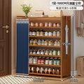 Bamboo shoe cabinet entrance door household large capacity dustproof multi-layer shoe rack rental room shoe storage rack