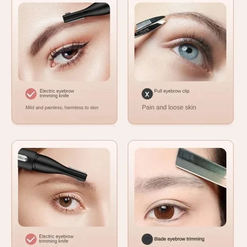 Eyebrow Electric Shaver USB Charging Electric Shaver Novice Eyebrow Scraper Simple and Portable Women's Electric Eyebrow Scraper