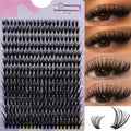 14 Rows 280 Clusters 40D Mix 9-16mm Cluster Lashes Extension | Natural Thick Strip Lashes