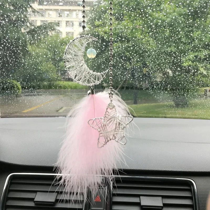 1/2pcs Car Interior Accessories Dream Catcher Multi Color Car Interior Rearview Mirror Hangings Lucky Car Ornament Decor