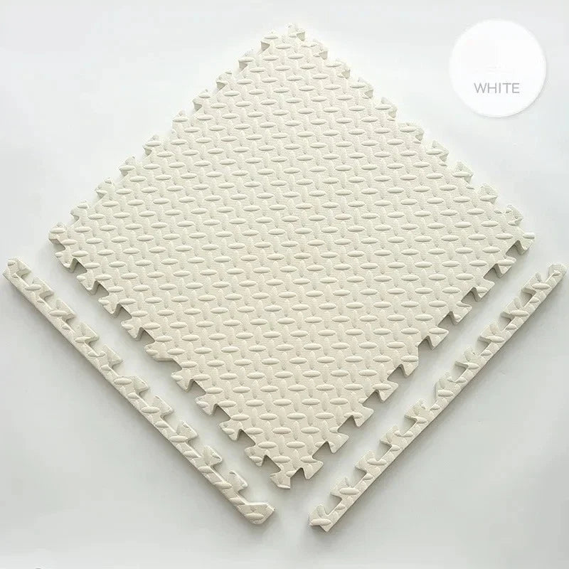 30*30cm Thick Baby Mat EVA Leaf Pattern Fitness Floor Mat Yoga Fitness Non-slip Interlocking Carpet Room Decorative Floor Tile
