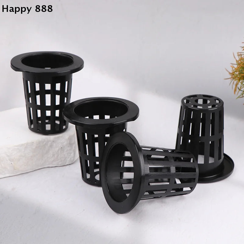 25 Pieces Of Hydroponic Baskets For Soilless Cultivation Of Garden Vegetables, Aeroponics Plastic Planting Mesh Pots