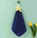 Coral Fleece Hangable Thicken Towel CartoonTowel Cute Absorbent Hand Towels Cleaning Cloth Rag Handkerchief