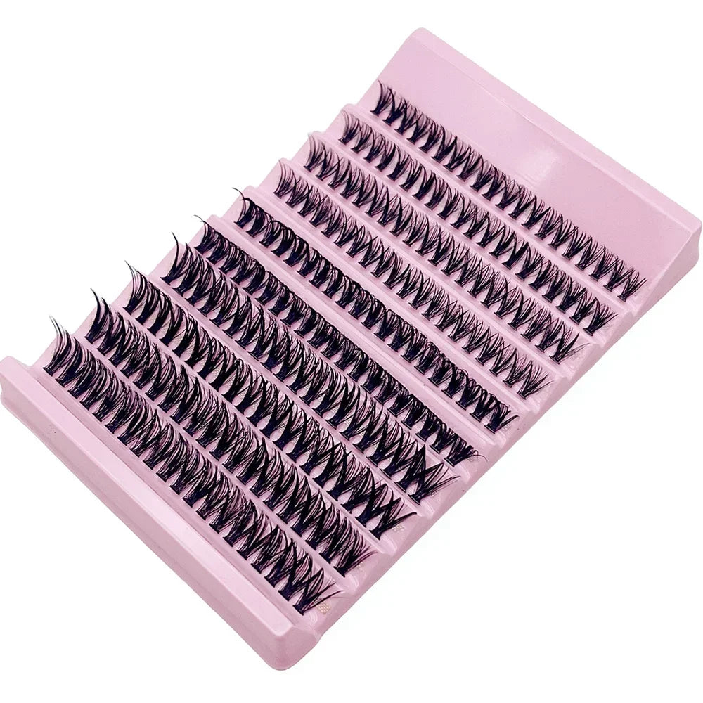 Individual Lashes 8-16mm 200pcs Cluster Lashes | Natural Look Mixed Tray for DIY Eyelash Extension