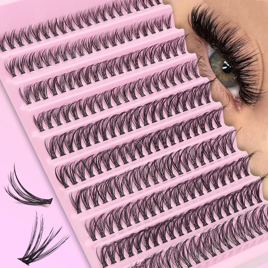 200pcs 30D Cluster False Eyelashes Set | DIY Eyelash Extensions