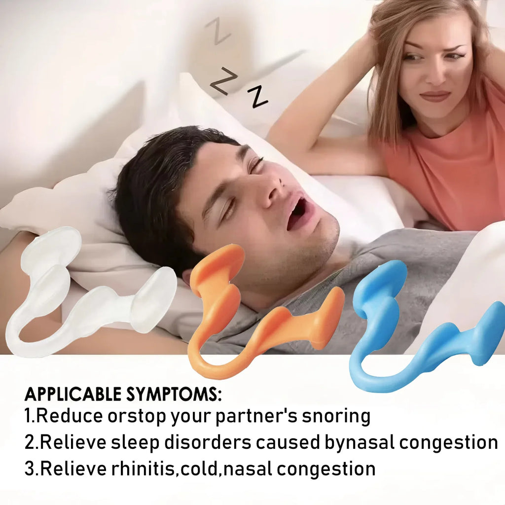 Anti Snoring Nose Clip | Silicone Snoring Prevention Device for Better Sleep