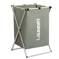 1 PC Large Laundry Hamper 3 Sections Divided Laundry Basket Foldable Washing Bin Dirty Cloth Storage Bag