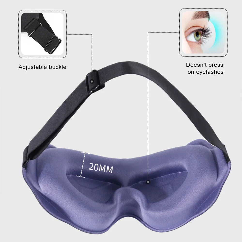 3D Sleep Mask | Contoured Eye Shade for Total Light Blocking