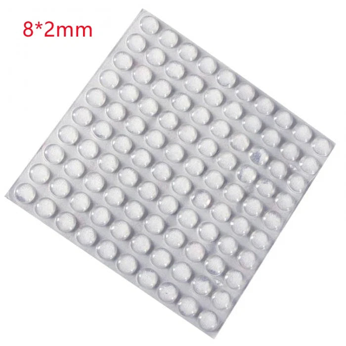 100Pcs Hot Sale Self Adhesive Round Silicone Rubber Bumpers Soft Transparent Black Anti Slip shock absorber Feet Pads Damper
