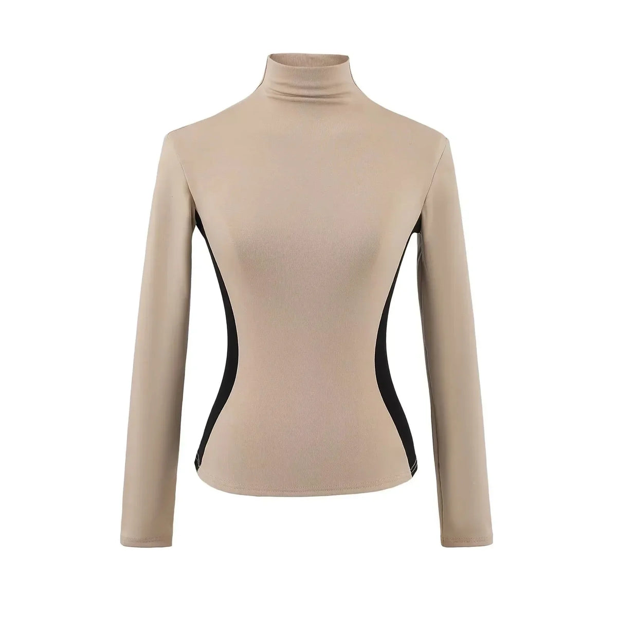 Women's High Neck Slim Fit Fleece Base Layer Top