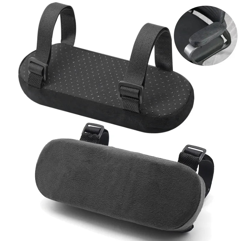 2Pcs Office Chair Parts Arm Pad Memory Foam Armrest Cover Cushion Pads For Home Office Chair Comfortable Elbow Pillow