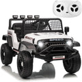 12V Kids Electric Ride on Truck Car w/Parent Remote Control 3 Speeds 5MPH Spring Suspension, LED Lights, Music, Salfty Belts