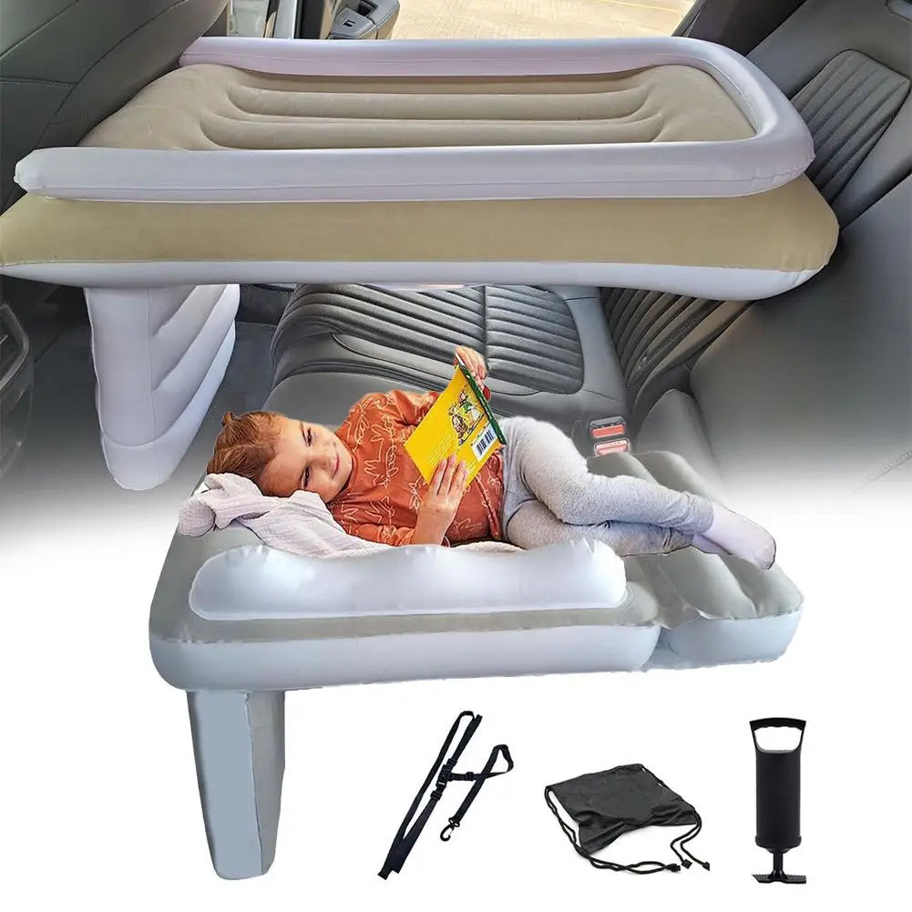 Portable Toddler Airplane Bed Baby Child Inflatable Mattress Air Bed Seat Extender Sleeping Mattress For Travel Car Road Trip
