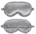 Silk Sleep Mask with Elastic Band and Lace Trim | Lightproof Breathable Eye Cover