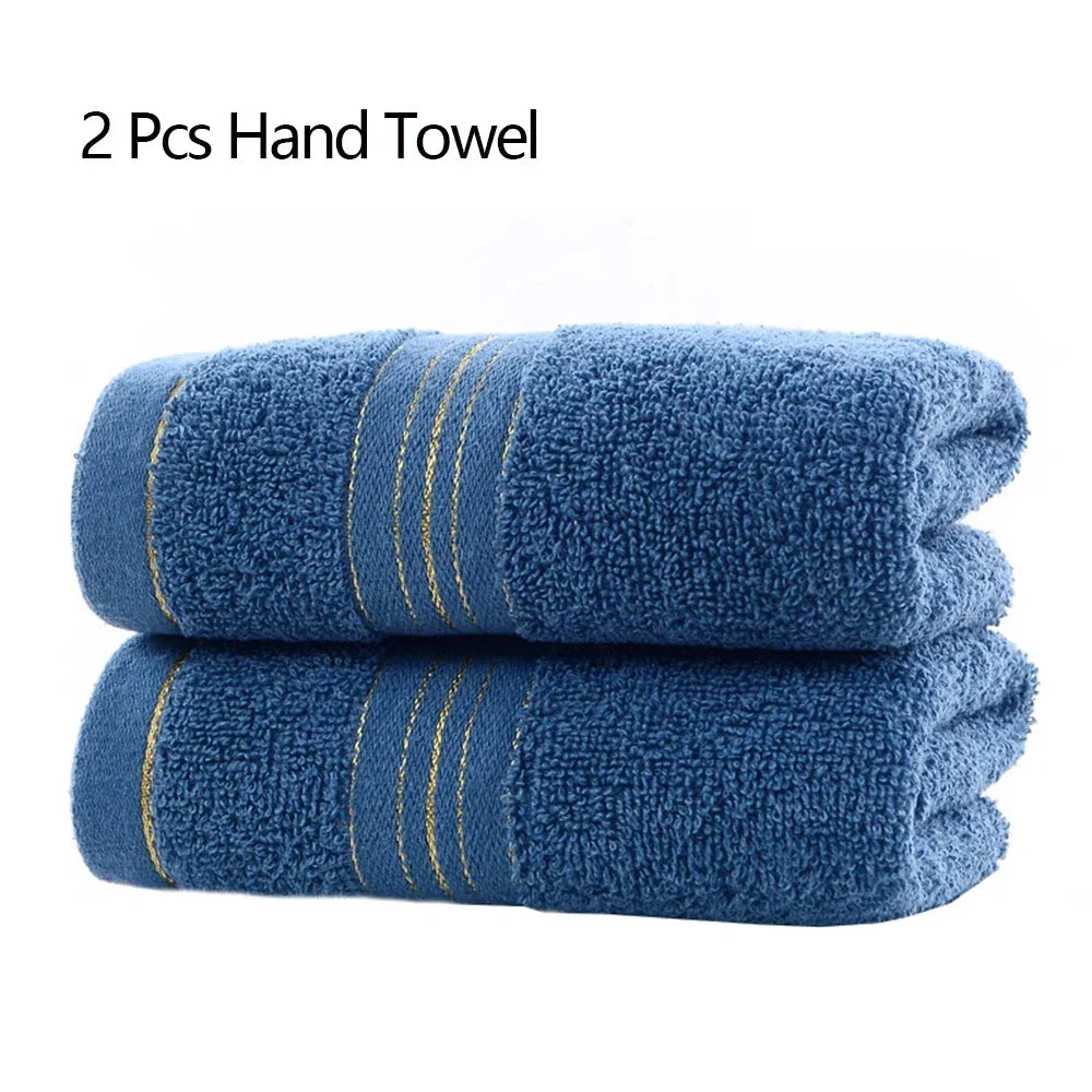 1/2/4 Pcs Cotton Class A Thickened Absorbent Jacquard Polyester-cotton Skin-friendly Face Towel Pure Cotton Towel Adult Towel