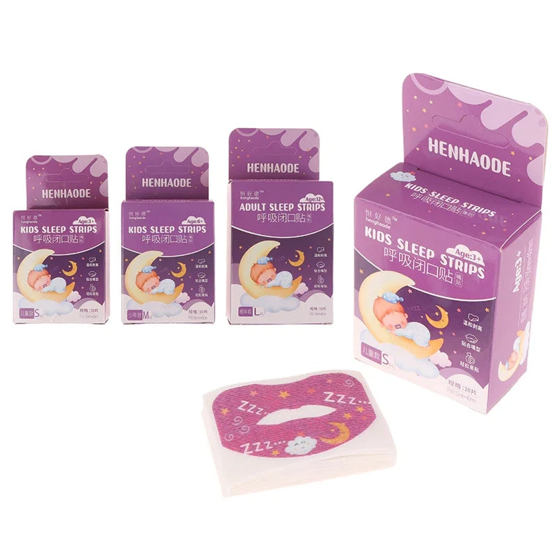 30 PCS Kids Cartoon Breathing Correction Patches | Anti-Snoring Mouth Tape for Children
