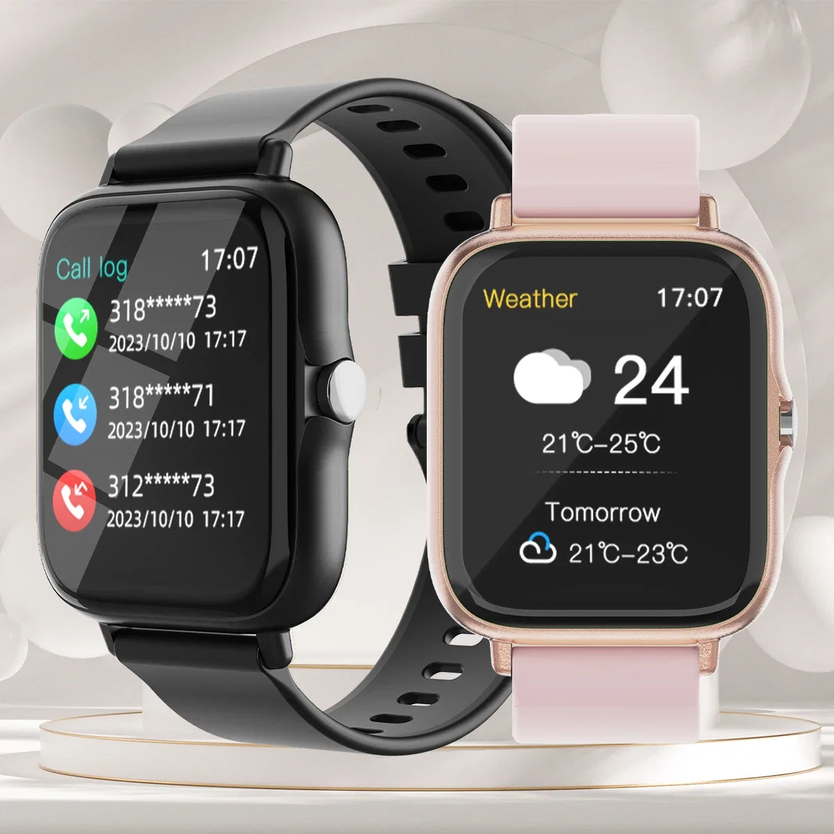 1.83" Women Men Sports Smart Watch With Calling MessagE Anser Sleep Monitoring Pedometer Smartbands Fitness for iPhone Android