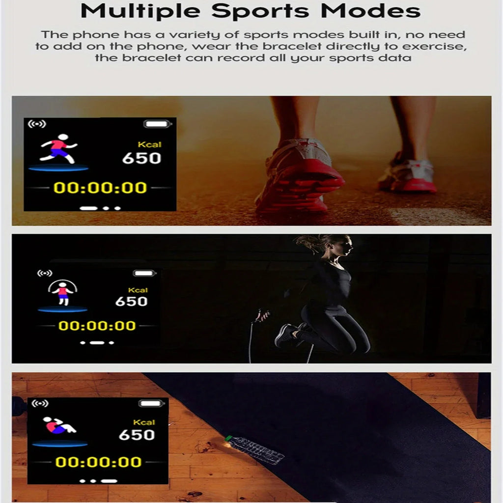 Fitness Smart Watch for Women and Men | Bluetooth Music Control Heart Rate Monitor Y68