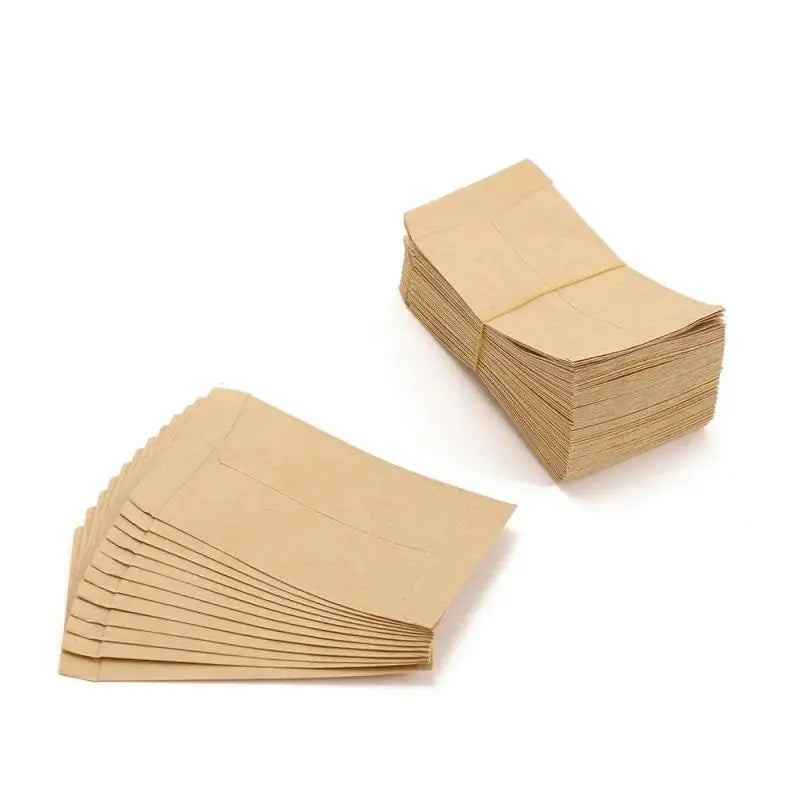 100pcs 6x10cm Kraft Paper Bag  Mini Envelope Gift Bags Candy Cookies Bags Seed Bag Breeding Paper Bag Holiday Party Supplies