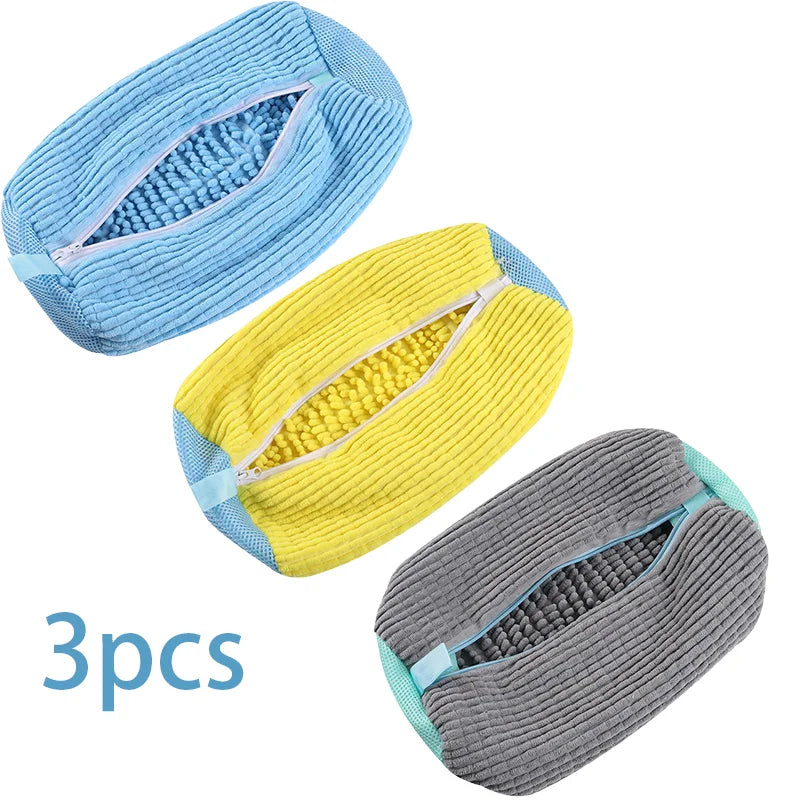 1/2/3PCS Special Shoe Washing Bag 360° Deep Clean Durable Sneaker Tennis Shoes Cleaning Bag With Zipper for All Shoes Size Type