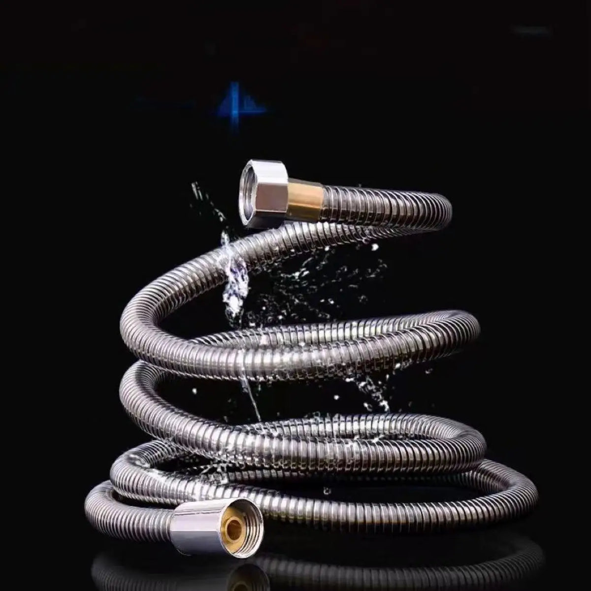 1pcs 2M Stainless Steel Hose Extension Tube Bathroom Shower Tube Extension Tube Water Pipe Draw Tube Bathroom Accessories