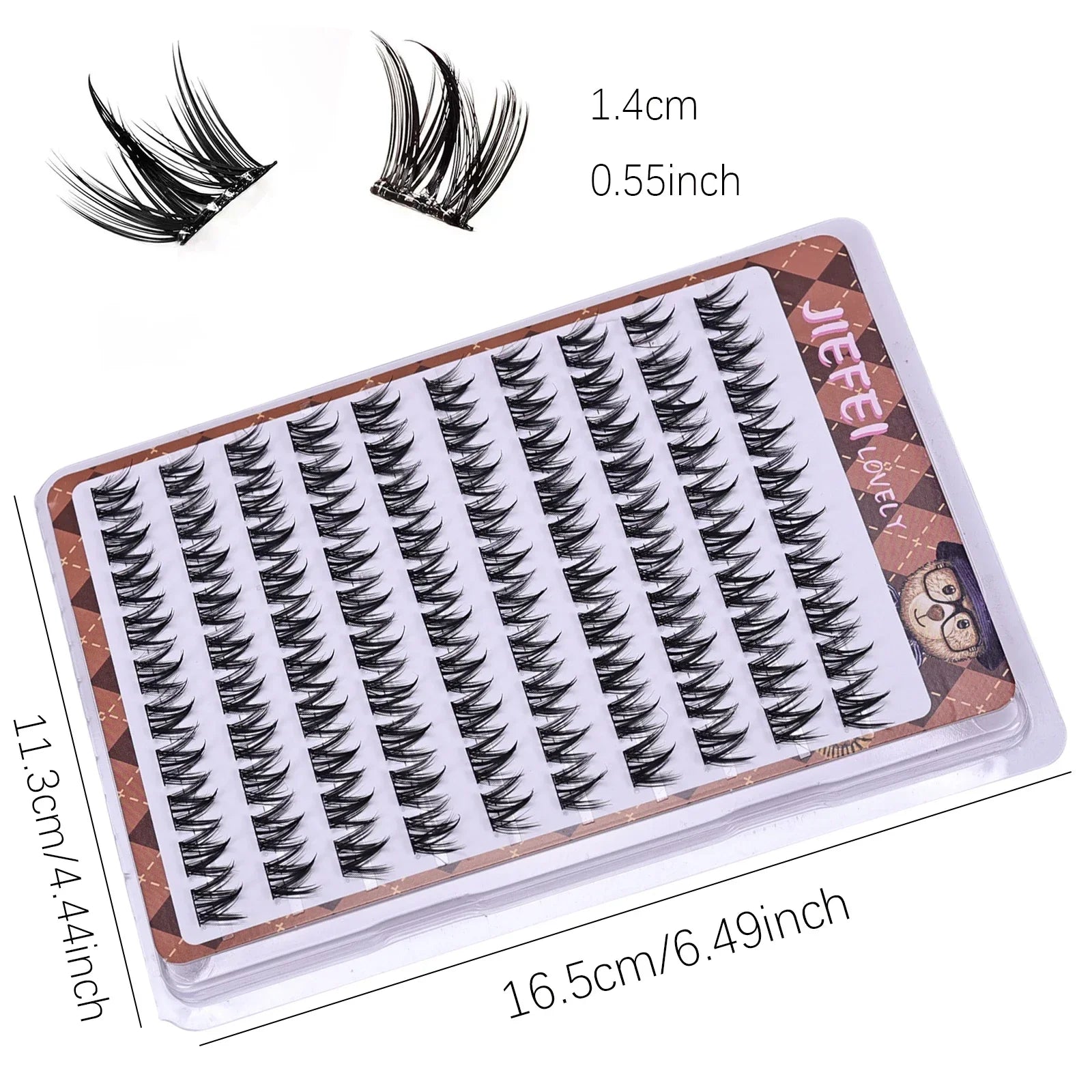 Glue-free Self-adhesive False Eyelashes | Voluminous Fluffy W-shaped Lash Clusters for DIY Manga Eyes