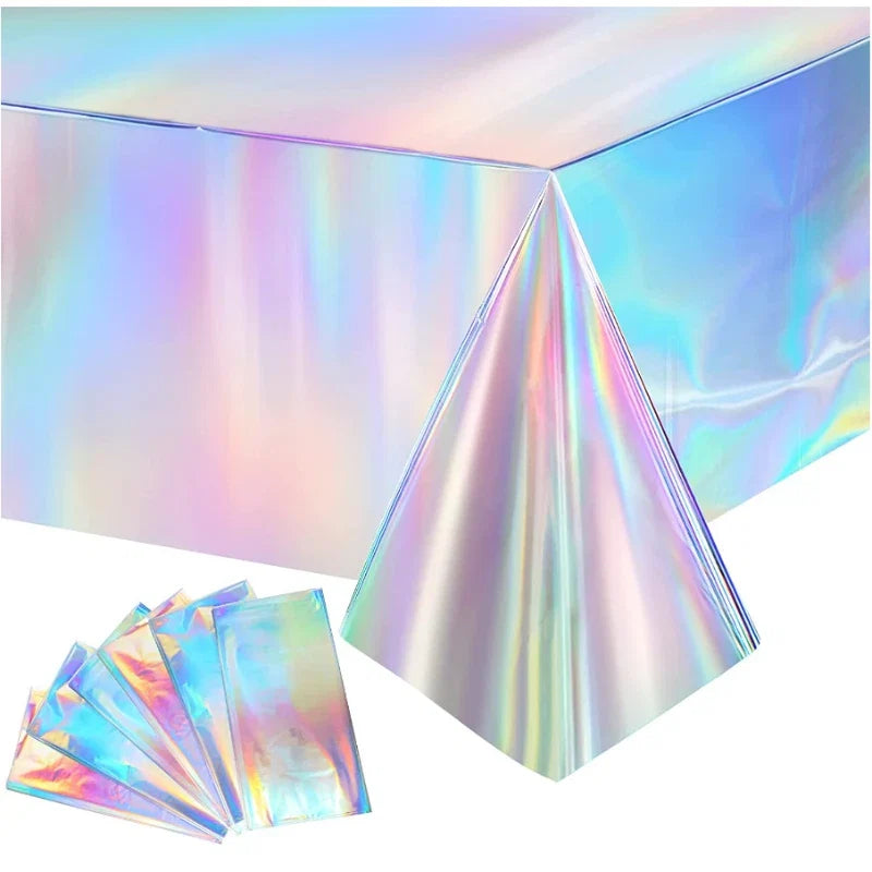 New Laser Tablecloth Scene Decoration Layout Props One-time Plain Laser Tablecloth