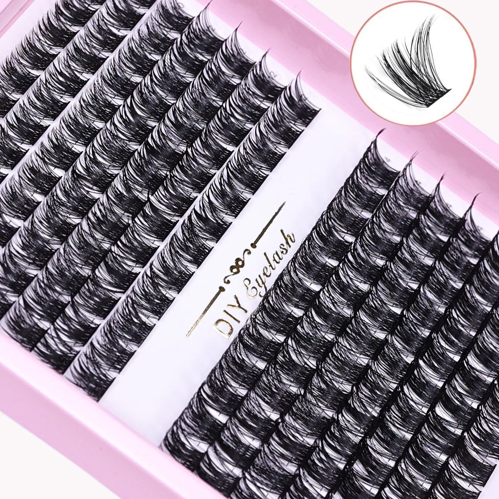 Lash Clusters 168pcs | DIY Wispy Individual Lashes 10-16mm D Curl