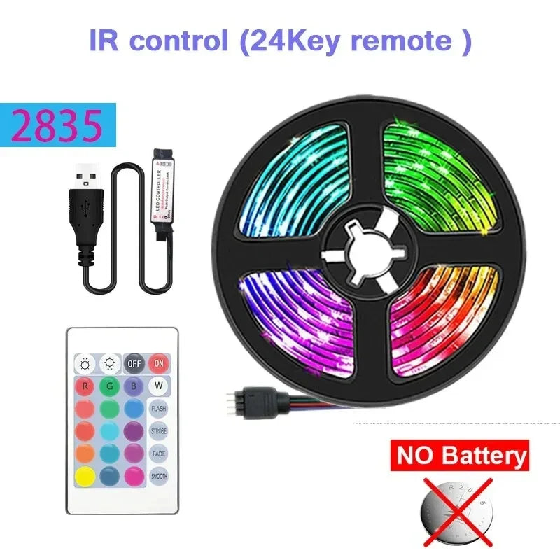 USB LED Strip Lights 2m | RGB Remote Controlled Backlight