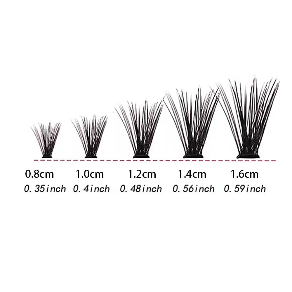 Individual Lashes 8-16mm 200pcs Cluster Lashes | Natural Look Mixed Tray for DIY Eyelash Extension