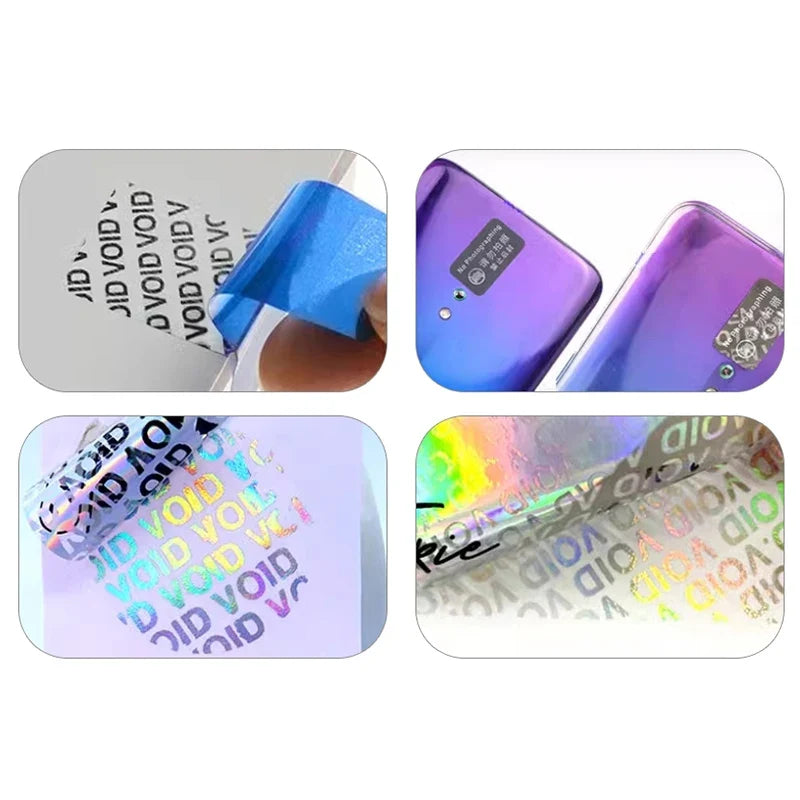 100 Pack Tamper Proof Warranty Stickers | Security Seal Void Labels