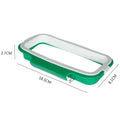 1pc Green Stylish Hanging Garbage Bag Rack with Cover Portable Kitchen Cabinet Rubbish Bag Plastic Rack Support Holder