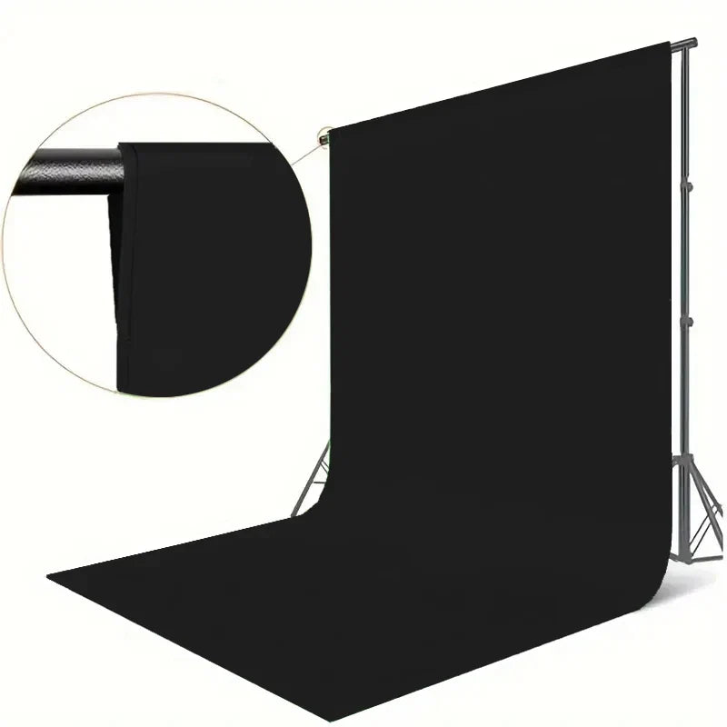 Portable black background fabric, suitable for photography, multifunctional and easy to install background fabric