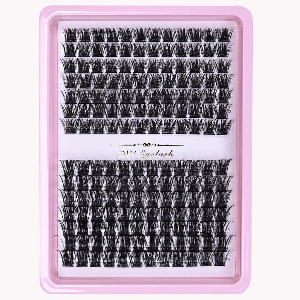 Lash Clusters 168pcs | DIY Wispy Individual Lashes 10-16mm D Curl